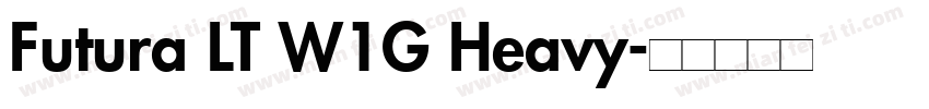 Futura LT W1G Heavy字体转换